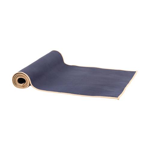 Bas Phillips Essentials Cotton Table Runner W/ Piped Edge Blue MED 35x180cm