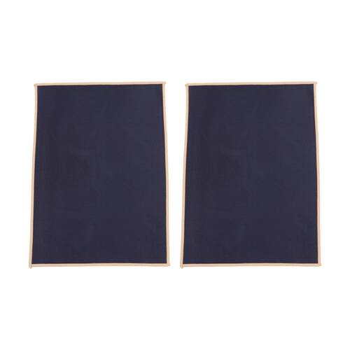 2x 4pc Bas Phillips Essentials Cotton Placemat Set Table Linen Blue 33x35cm