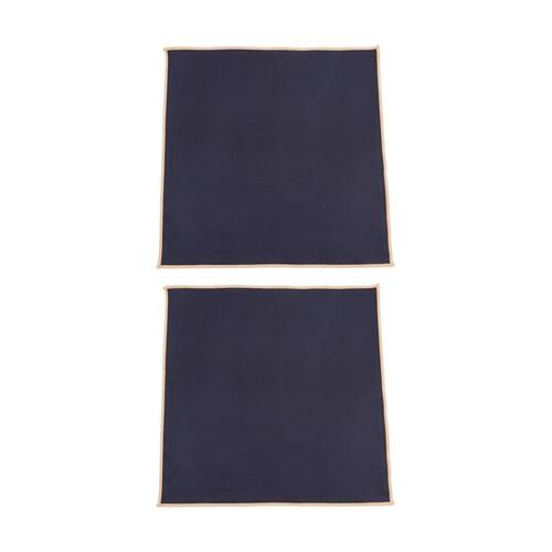 2x 4pc Bas Phillips Essentials Cotton Napkin Set Table Linen Blue 45x45cm