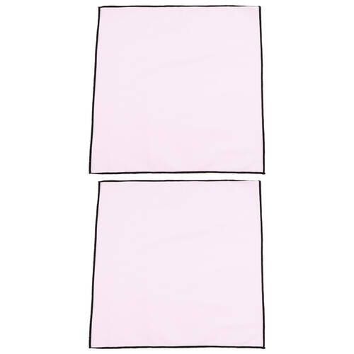 2x 4pc Bas Phillips Essentials Cotton Napkin Set Table Linen White 45x45cm