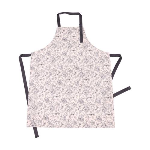 Bas Phillips Printed Linen Looks Kitchen Apron Cotton Blue Birds