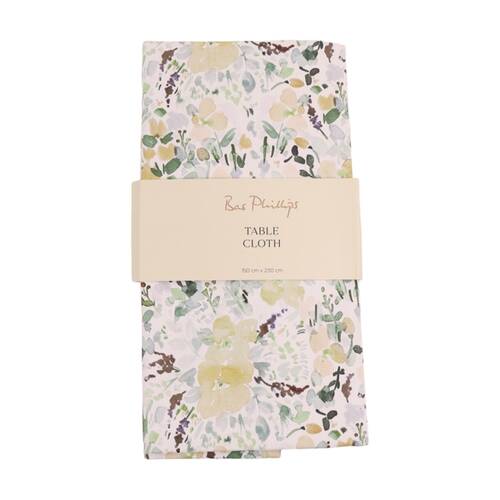 Bas Phillips Printed Linen Looks Table Cloth Green Wonderland MED 140x230cm