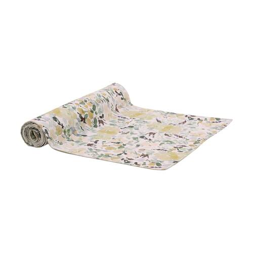 Bas Phillips Printed Linen Looks Table Runner Green Wonderland MED 35x180cm