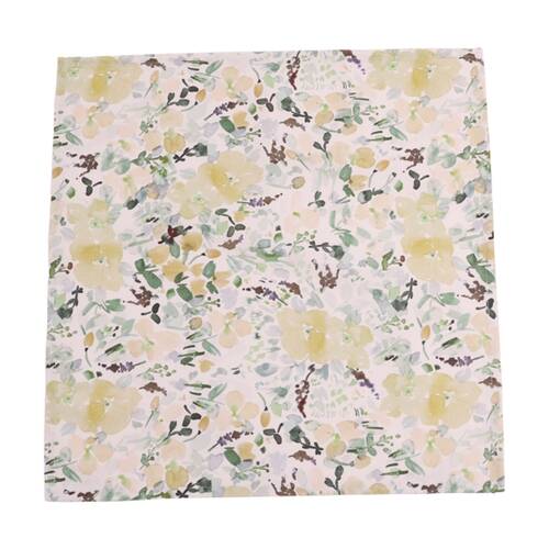 4pc Bas Phillips Printed Linen Looks Napkin Set Green Wonderland 45cm