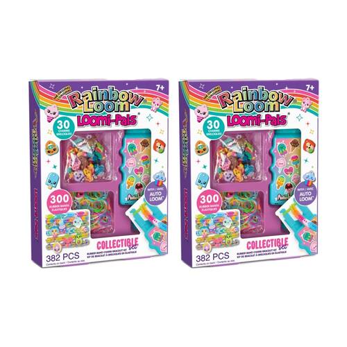 2x Rainbow Loom Loomi-Pals Auto Bracelet Craft Kit Set 7Y+ 382pc