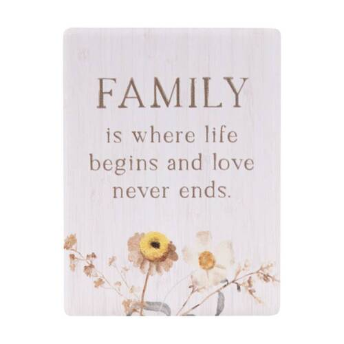 6PK Splosh Rustic Meadow Family Ceramic Kitchen Magnet Beige 6x8cm