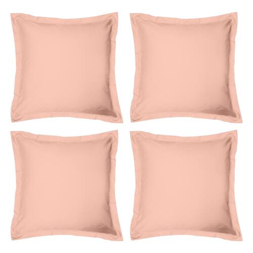 4x Odyssey Living Breathe Cotton European Pillowcase 65cm x Light Clay