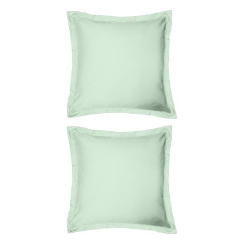 2x Odyssey Living Breathe Cotton European Pillowcase 65cm x Sage