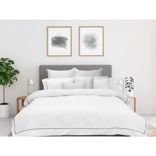 Bas Phillips New York Duvet/Quilt Cover Set Cotton Home Bedding White