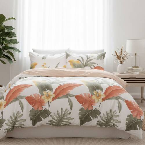 Odyssey Living Coraline Duvet/Quilt Cover Set Cotton Home Bedding Multicoloured