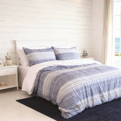 Odyssey Living Foster Duvet/Quilt Cover Set Cotton Home Bedding Multicoloured