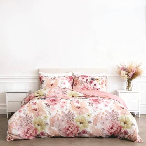 Odyssey Living Sabine Duvet/Quilt Cover Set Cotton Home Bedding Multicoloured