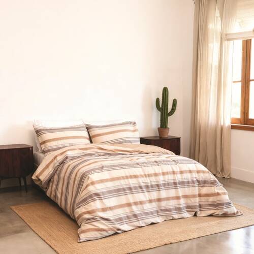 Odyssey Living Blake Duvet/Quilt Cover Set Cotton Home Bedding Multicoloured
