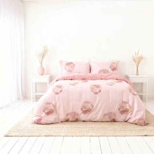 Odyssey Living Kara Duvet/Quilt Cover Set Cotton Home Bedding Multicoloured