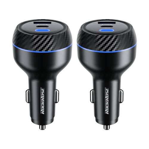 2PK Rockrose RRCC18 Explorer GT Max 3-Port Mobile Quick Charge Car Charger 130W