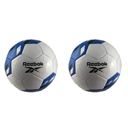 2PK Reebok Soccer Ball Recreational Durable Sports Size 5 VR1500 Black/White