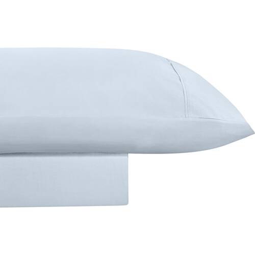 Odyssey Living Breathe Cotton Home Bedding Sheet Set w/Pillowcase Sky Blue