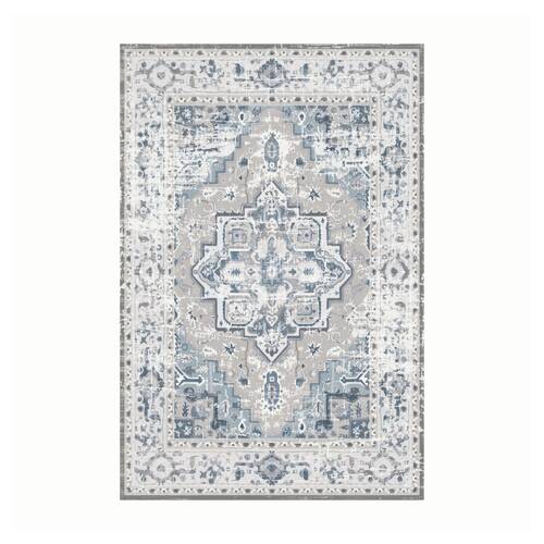Urban Style Bazaar Printed Microfibre Rug Home Decor Blue 160x240cm