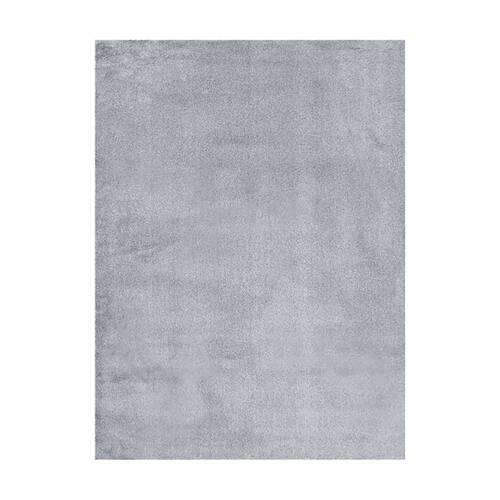 Urban Style Plush Rabbit Fur Rug 10mm Pile Home Decor Silver 160x240cm