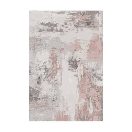 Urban Style Abstract Printed Microfibre Rug Home Decor Pink 160x240cm