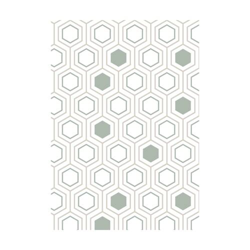 Urban Style Geometric Printed Microfibre Rug Decor Pastel Hexagons 160x240cm