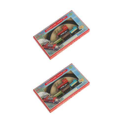 2PK Rex London Traditional Miniature Train Set Battery Operated W/ Themed Wagon