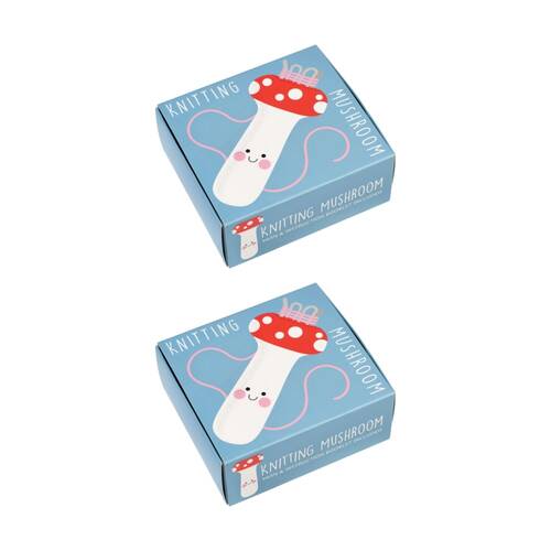 2PK Rex London Knitting Mushroom Kit Introduction To French-Knitting Yarn Craft