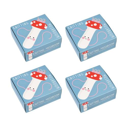 4PK Rex London Knitting Mushroom Kit Introduction To French-Knitting Yarn Craft