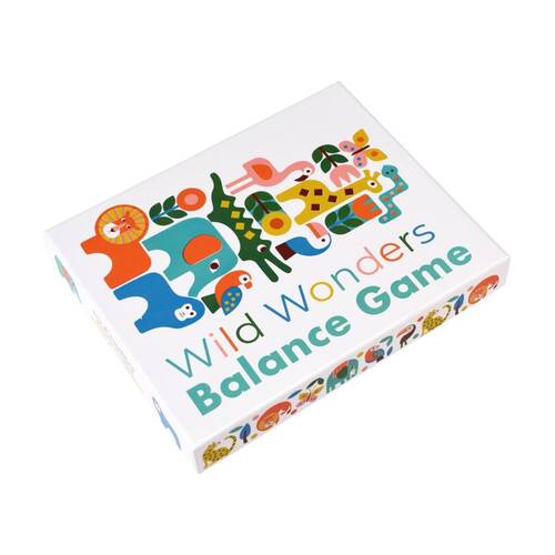 14pc Rex London Wooden Toy Wild Wonders Balance Game Jungle Animals Set 3y+