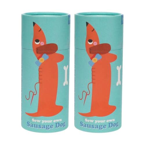 2PK Rex London Sew Your Own Sausage Dog Felt Art Craft Kit Kids 3y+