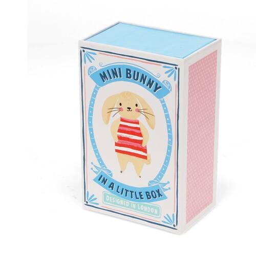 Rex London Mini Bunny In A Little Box Soft Plush Kids Toy 3y+