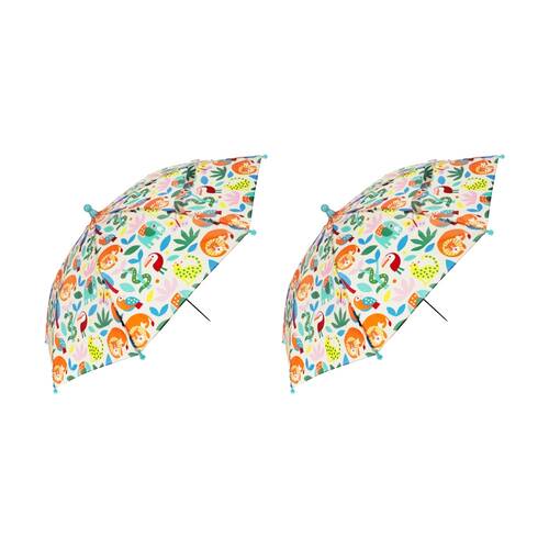 2PK Rex London Child Umbrella Wild Wonders Animal Print Kids 3y+ 65cm Diameter