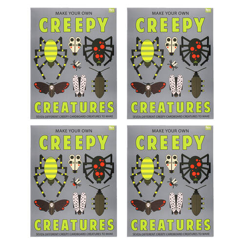 4PK Rex London Kids 5y+ Make Your Own Creepy Creatures Craft Kit Bug Theme