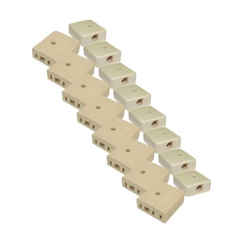 8PK Modular Rj12 Socket To 610 Phone Adaptor Tel5117 RJ12 Adapter