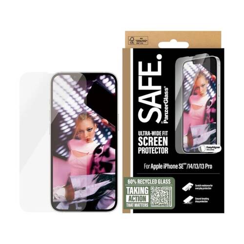 Panzer SAFE by PanzerGlass UWF SP - iPhone 13/13Pro/14/16e Clear