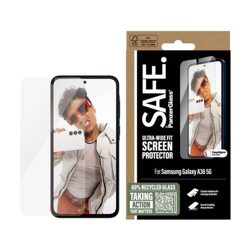 Panzer SAFE by UtraWide Fit SP - Samsung A36 5G High Definition Clarity Clear