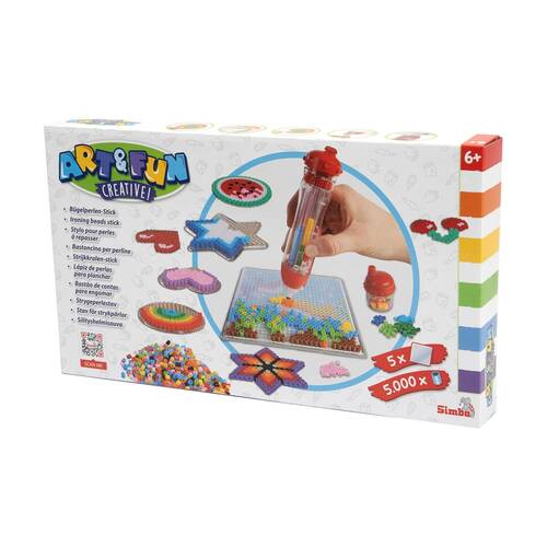 Simba Art & Fun Ironing Bead Stick Craft Kit Over 5000 Beads Kids 6y+