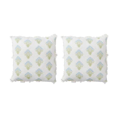 2PK LVD Ari Floral Decorative Home/Living Decor Cushion/Pillow 50x50cm