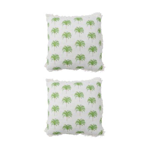 2PK LVD Palm Tree Decorative Coastal Home/Living Decor Cushion/Pillow 50x50cm