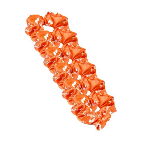 6PK Lifesopeche Womens Hair Tie Accessory Scrunchie Orange One Size