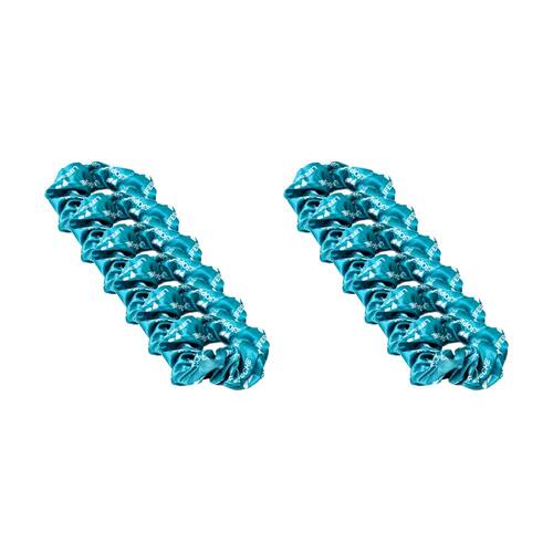 12PK Lifesopeche Womens Hair Tie Accessory Scrunchie Teal One Size