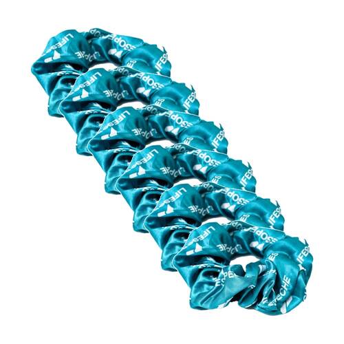6PK Lifesopeche Womens Hair Tie Accessory Scrunchie Teal One Size