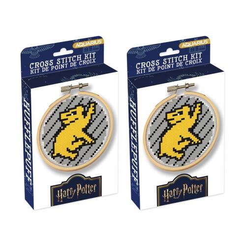 2x Gamago Harry Potter Hufflepuff Craft Cross Stitch Embroidery Kit Multicolour