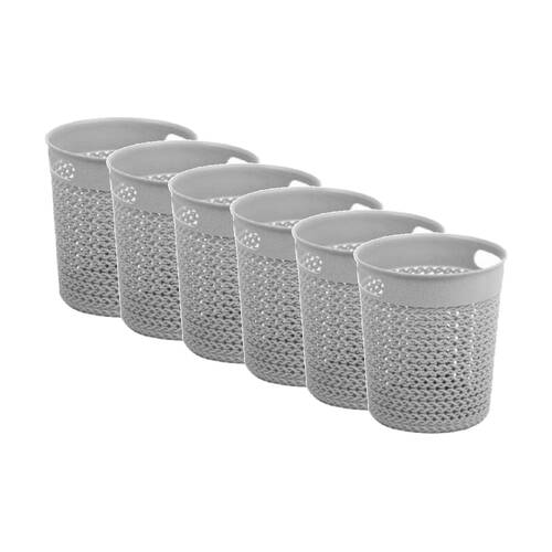 6PK Braz Home Organisation Storage New York Mesh Bin 4L Assorted