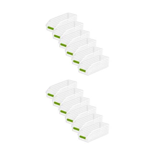 12PK Braz Home Organisation Storage Tokyo Basket 29x12.5x9cm 2L Assorted