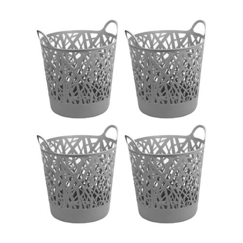 4PK Braz Home Organisation Storage Naples Basket 46x46x55cm 55L Assorted