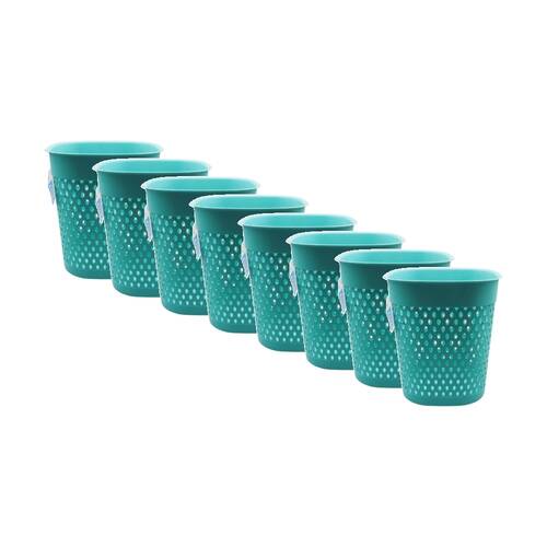 8PK Braz Home Organisation Plastic Storage Belle Basket Paper 28x28x32cm Assrtd