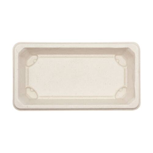 48x 10pc Partyware Earth-Friendly Durable Tray Set 164x89mm Sugar Cane
