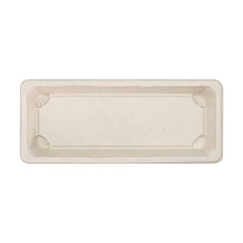 48x 10pc Partyware Earth-Friendly Durable Tray Set 221x92mm Sugar Cane