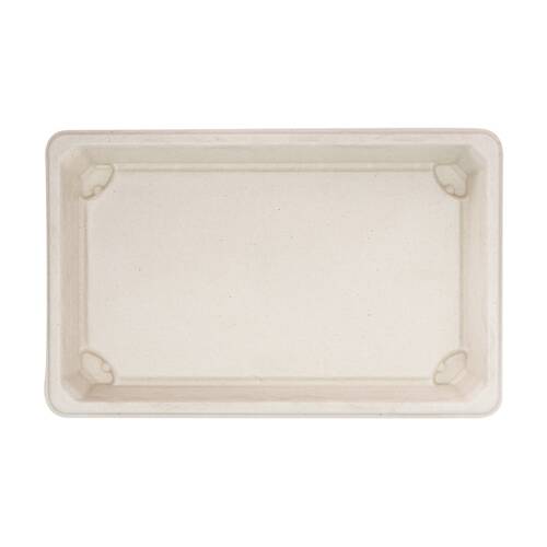 12x 10pc Partyware Earth-Friendly Durable Tray Set 216x136mm Sugar Cane